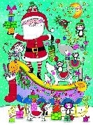 Cover-Bild zu Adventskalender. Santa On Sleigh With A